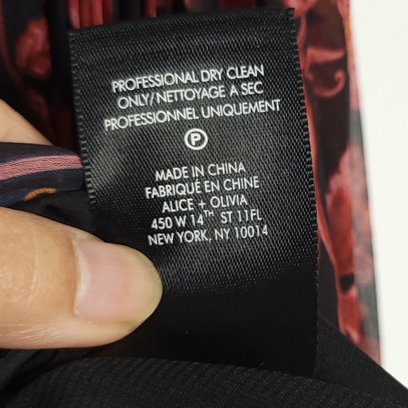 ALICE + OLIVIA Silk Katz Flowy Asymmetrical Micro Pleated Boho Maxi Skirt size 2 - Picture 7 of 10